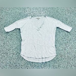 EXPRESS ONE ELEVEN Elbow Sleeve Shirt For Womens. Size Small, Color Gray.